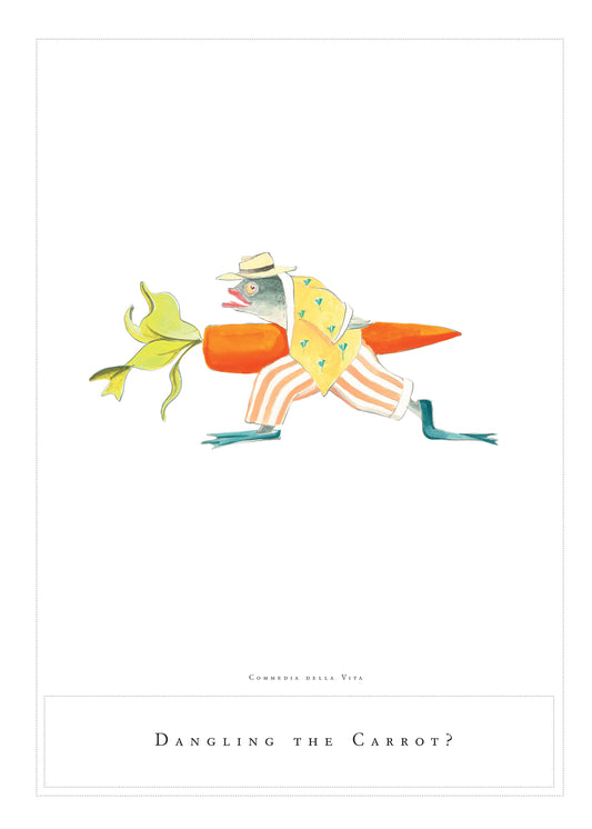 50X70 PRINT Dangling Carrot