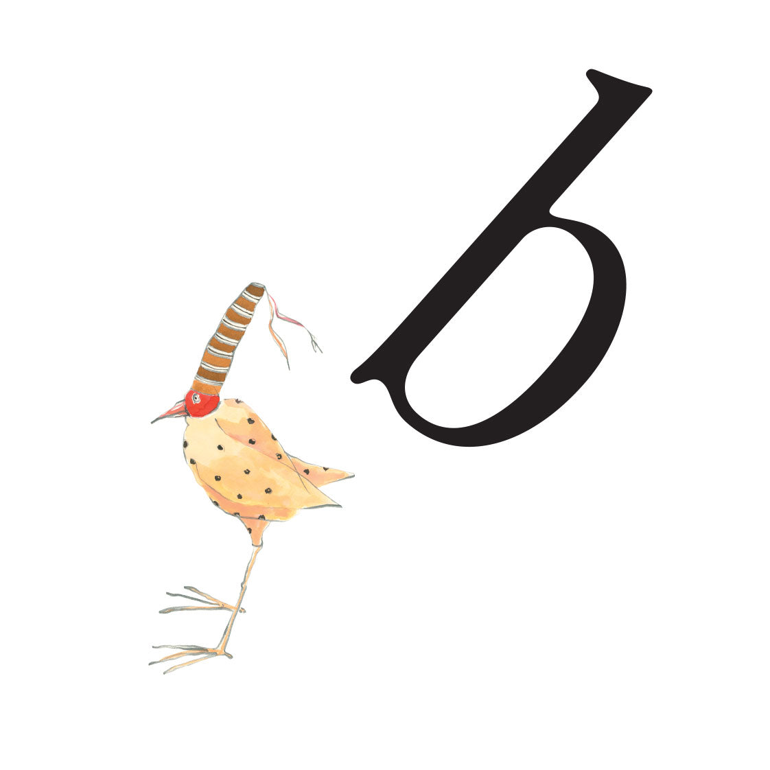 Aritmeticas Alphabet Sticker (b) | Pack of 25 Stickers | Single Print