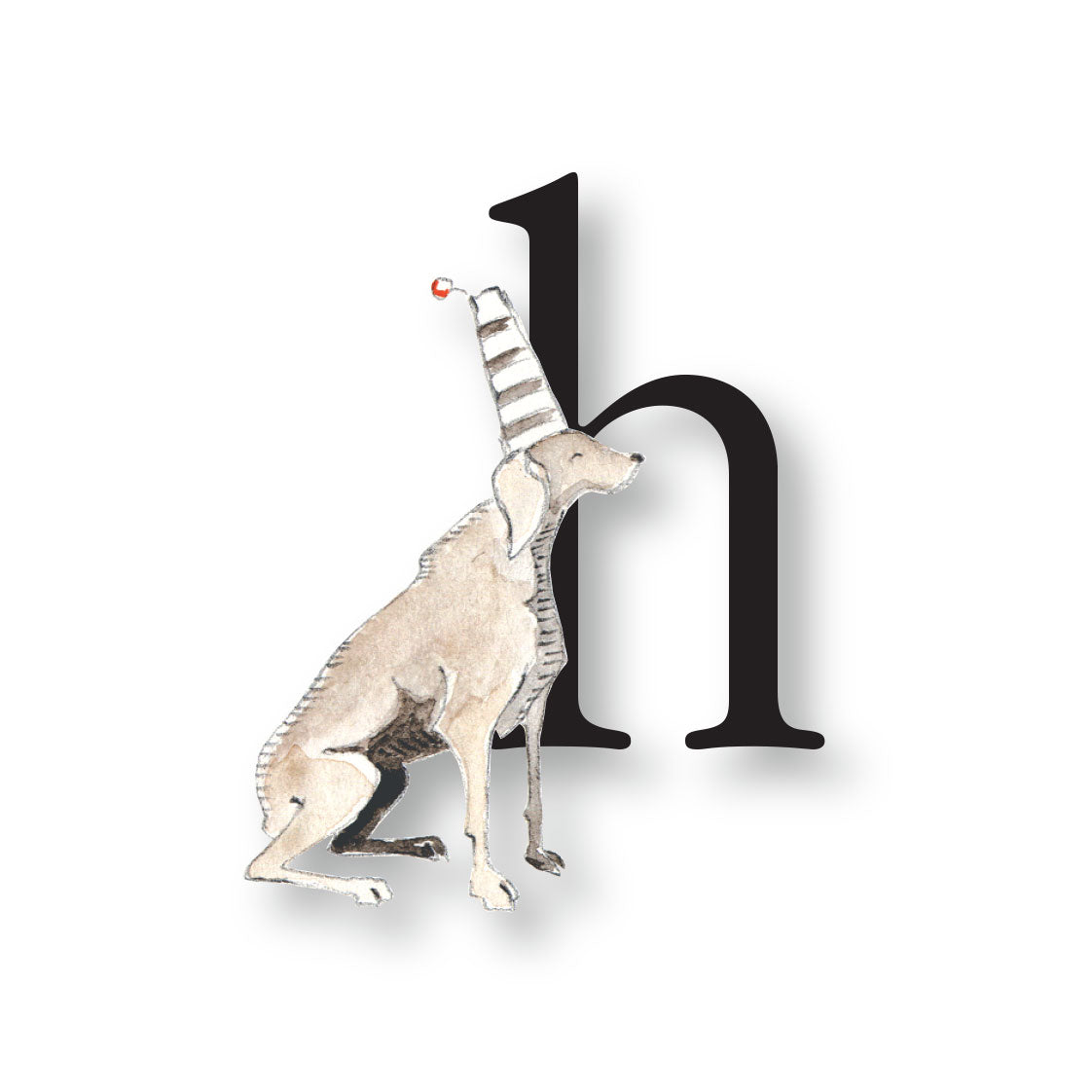 Aritmeticas Alphabet Sticker (h) | Pack of 25 Stickers | Single Print