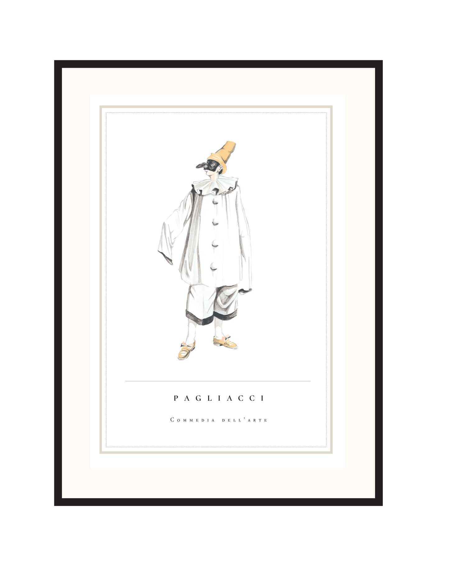 MATTED AND FRAMED PRINT04-PAGLIACCI