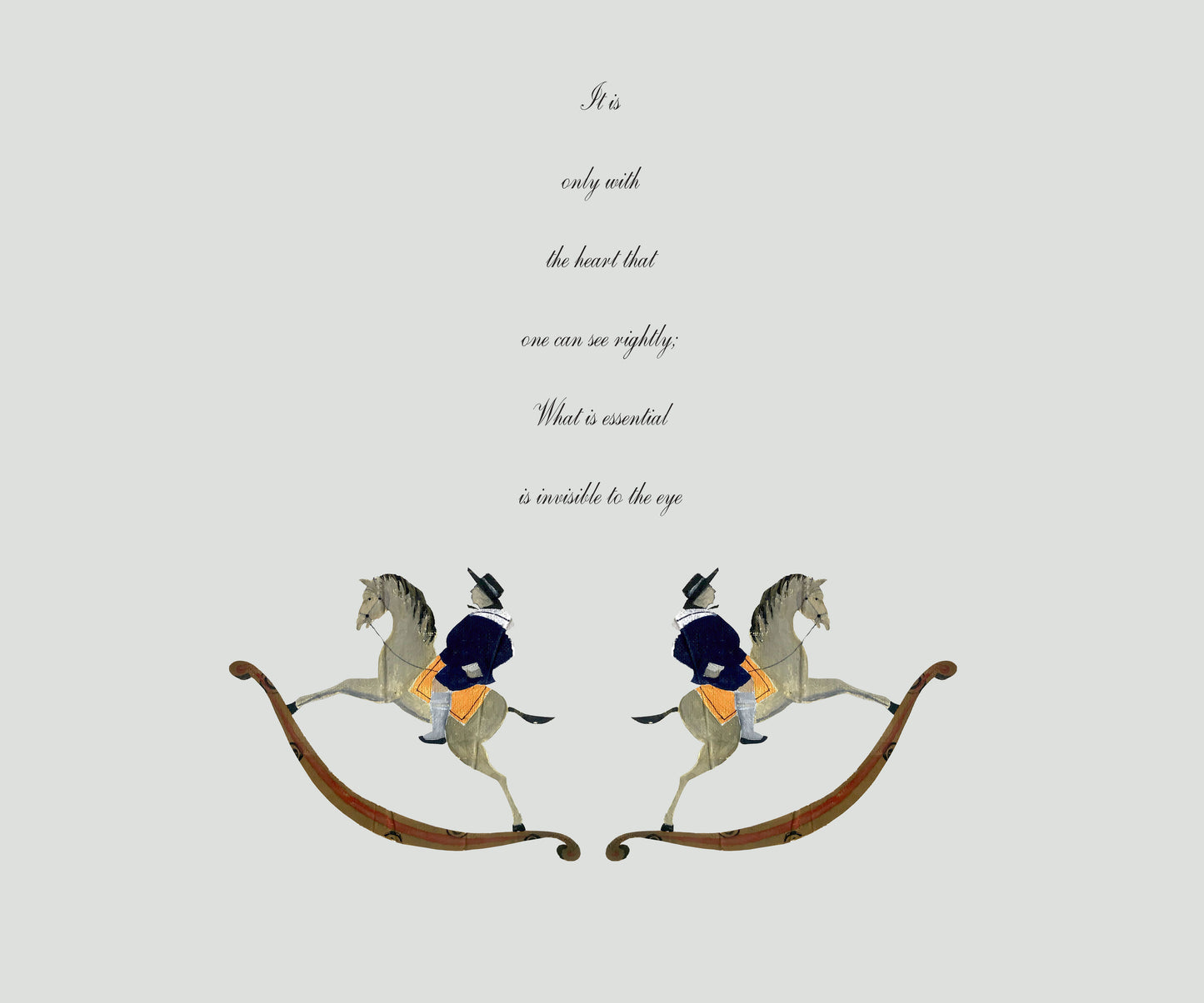 GIFT WRAP SHEETS | GW1-16 ROCKING HORSE TWINS | Pack of 25/50
