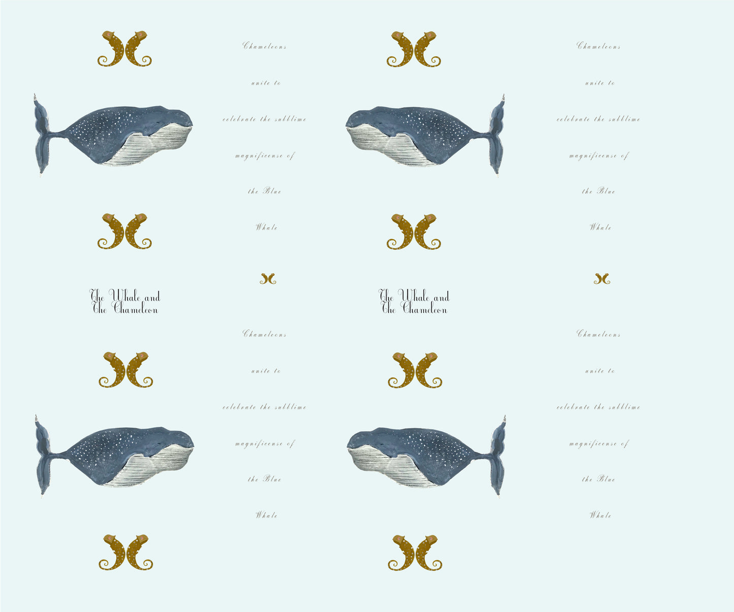 GIFT WRAP SHEETS | GW1-4 WHALE & CHAMALEON | Pack of 25/50