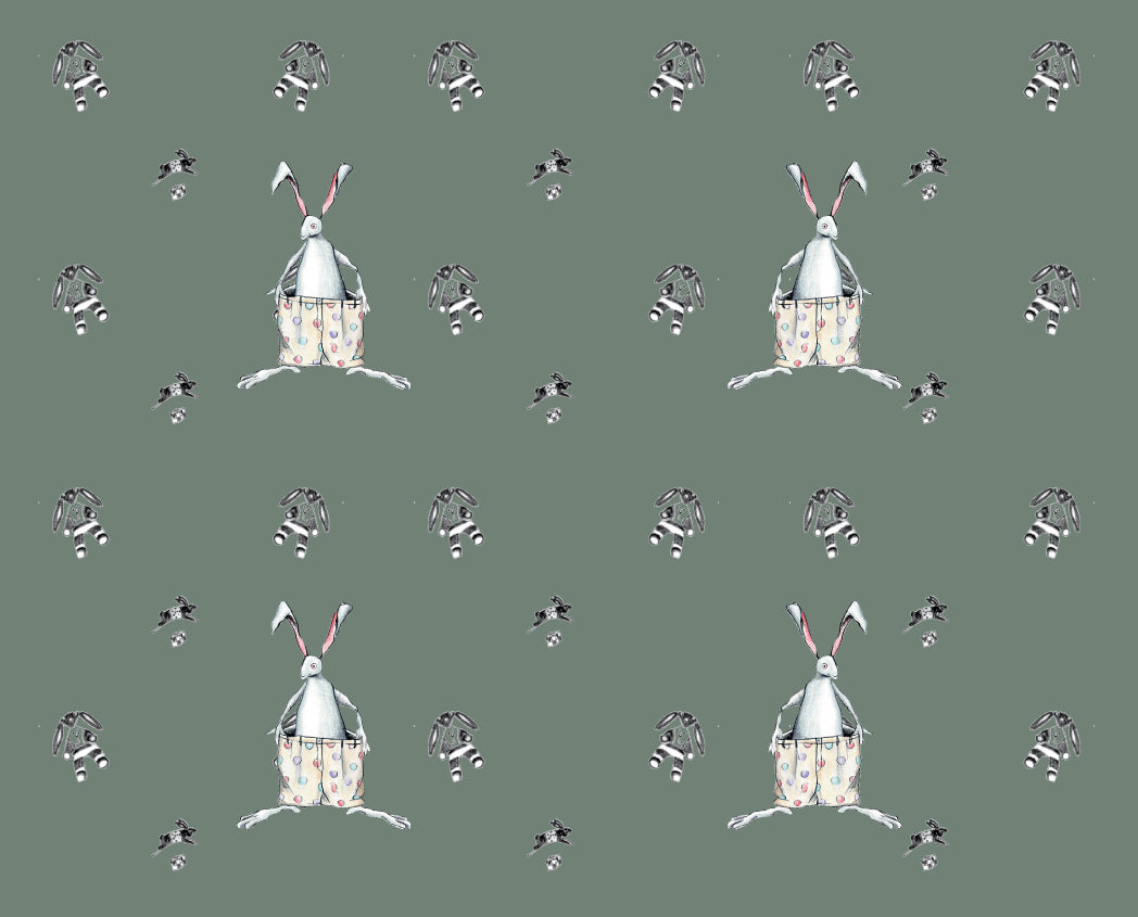 GIFT WRAP SHEETS | G1-11 BUNNY WITH OVERSIZE SHORTS | PACK of 25/50