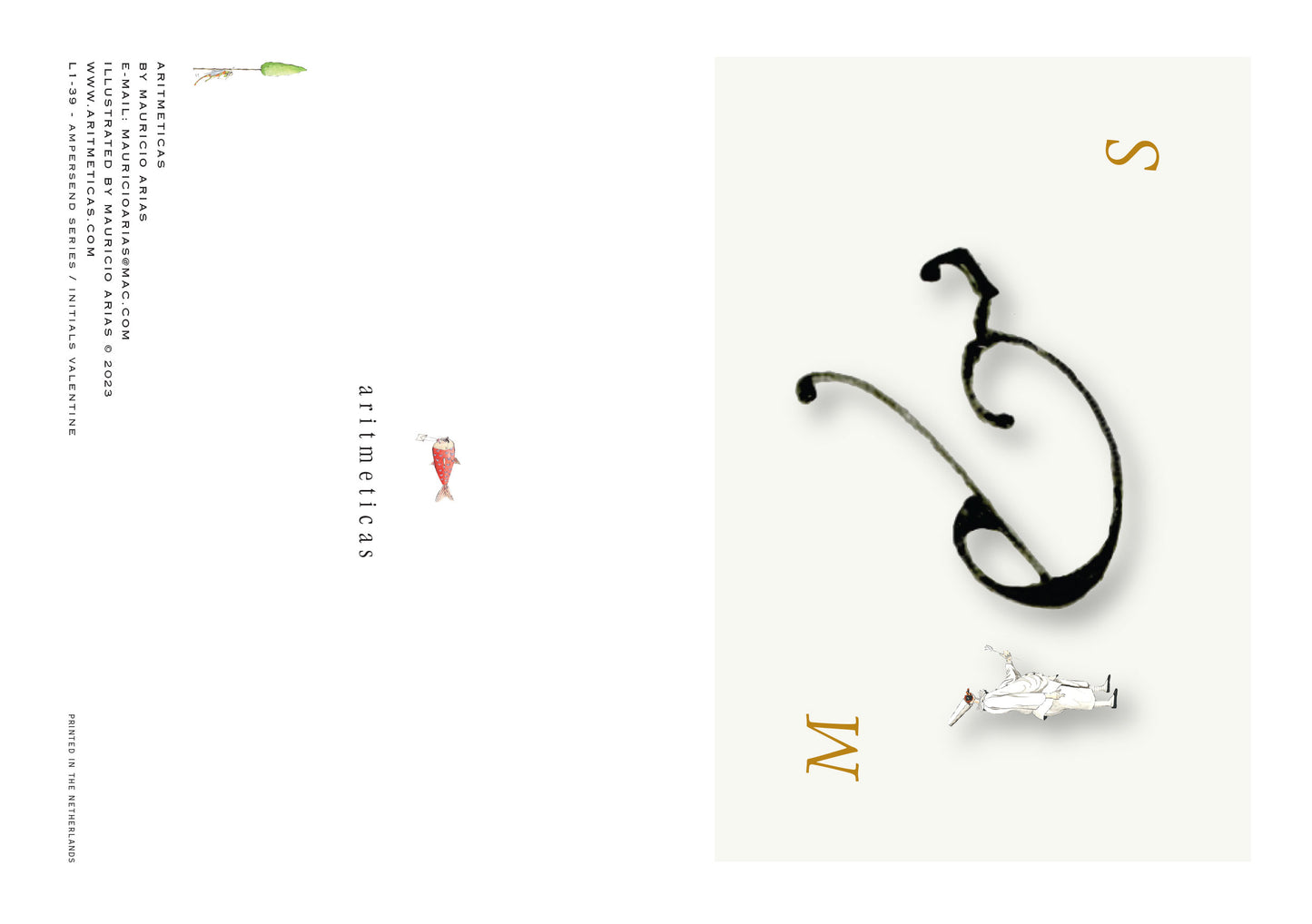 Aritmeticas Greeting Card "Ampersend Intitials M and S " designed by Mauricio Arias