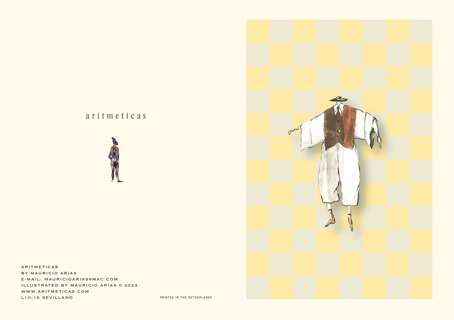 Aritmeticas Greeting Card "Sevillano" designed by Mauricio Arias
