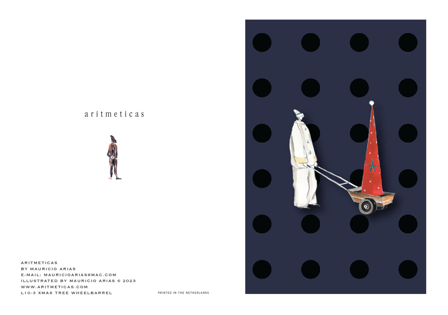 Aritmeticas Holiday Greeting Card designed by Mauricio Arias