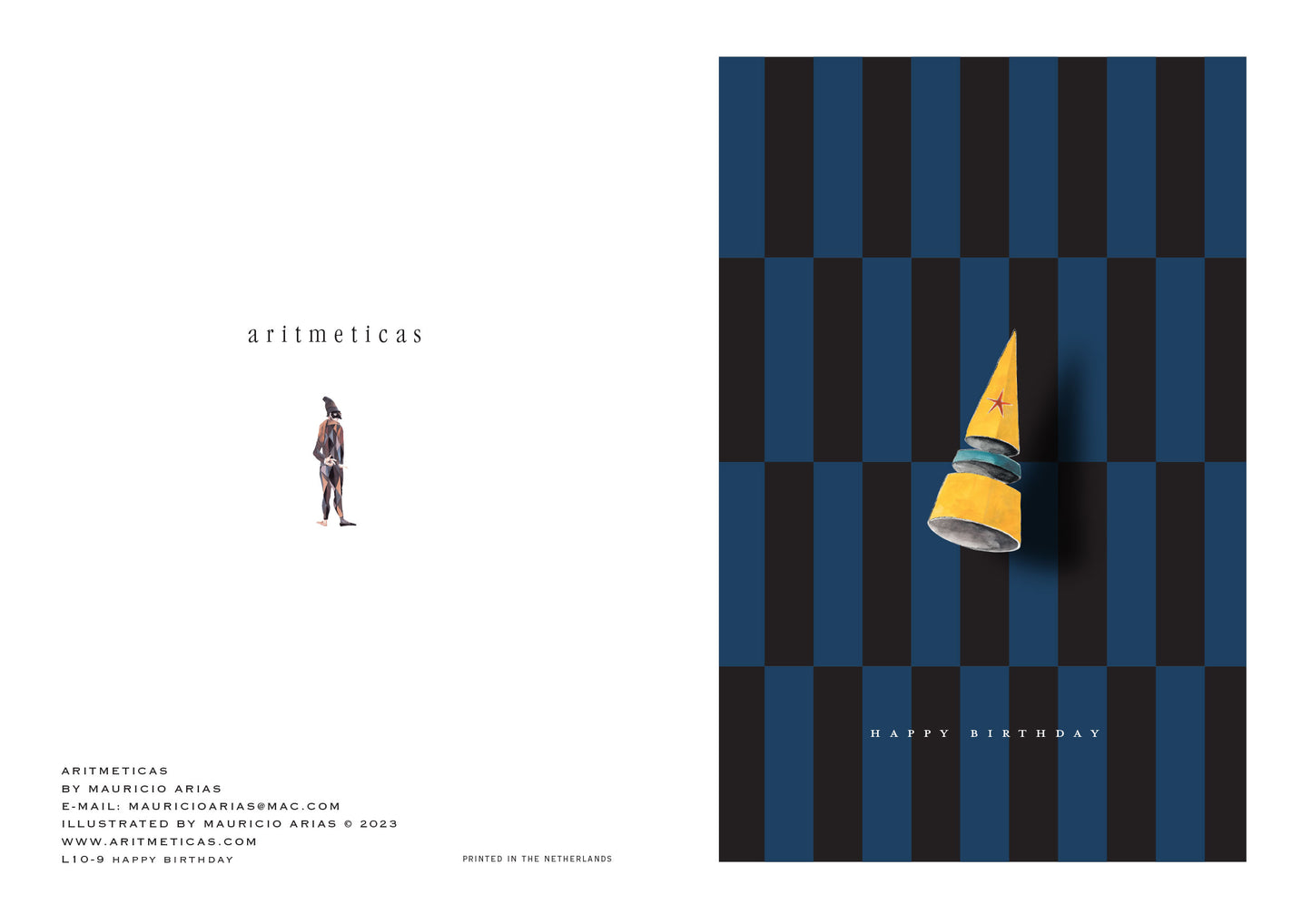 Aritmeticas Birthday Greeting Card designed by Mauricio Arias