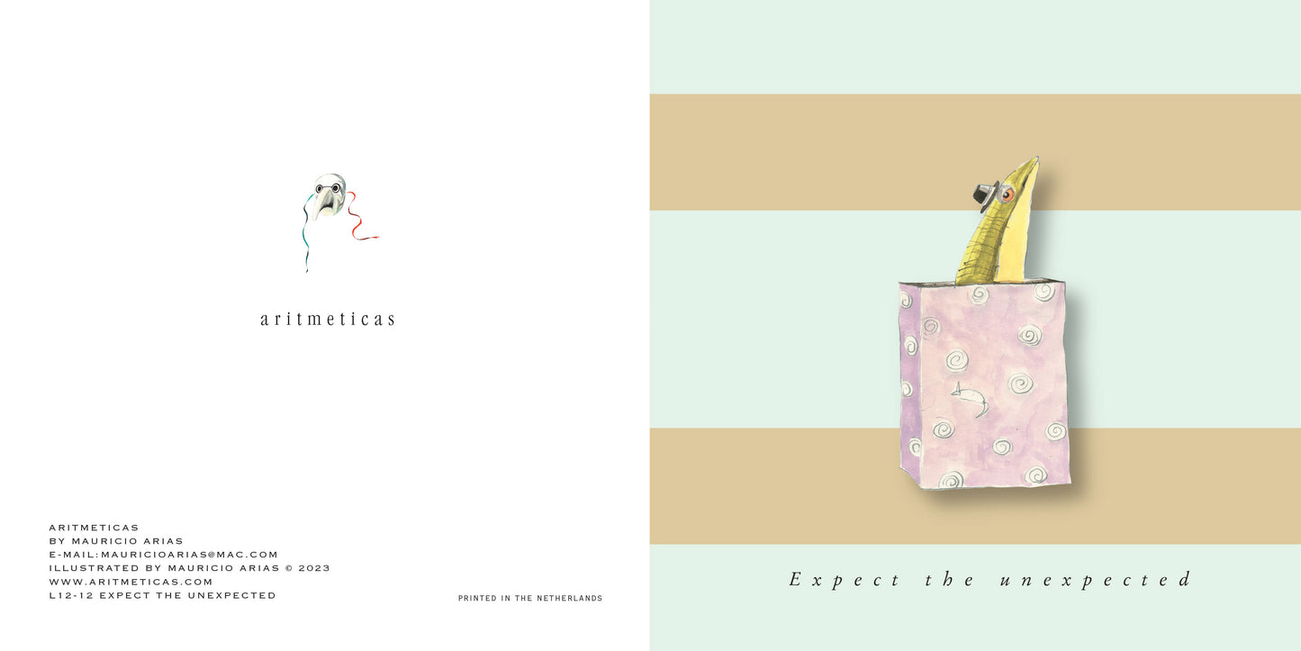 Aritmeticas Greeting Card "Expect the Unexpected" designed byMauricio Arias