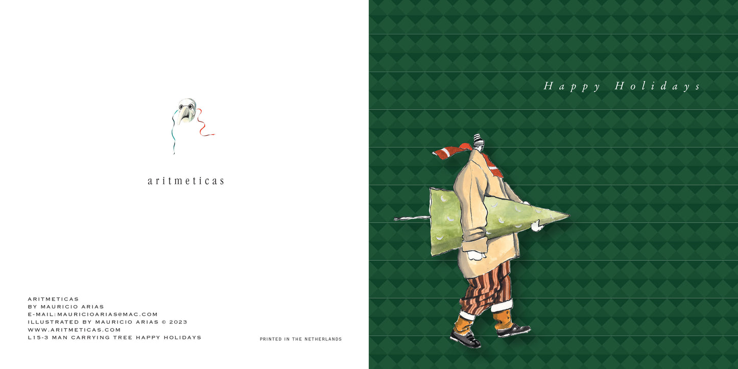 Aritmeticas Holiday Greeting Card designed by Mauricio Arias
