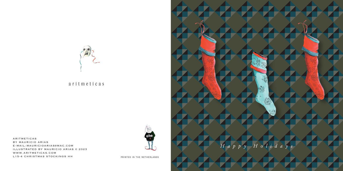 Aritmeticas Holiday Greeting Card designed by Mauricio Arias