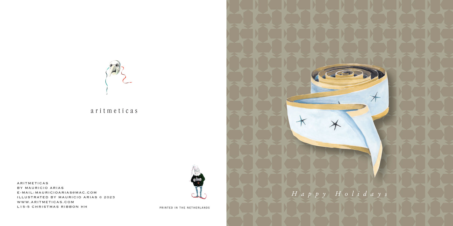 Aritmeticas Holiday Greeting Card designed by Mauricio Arias