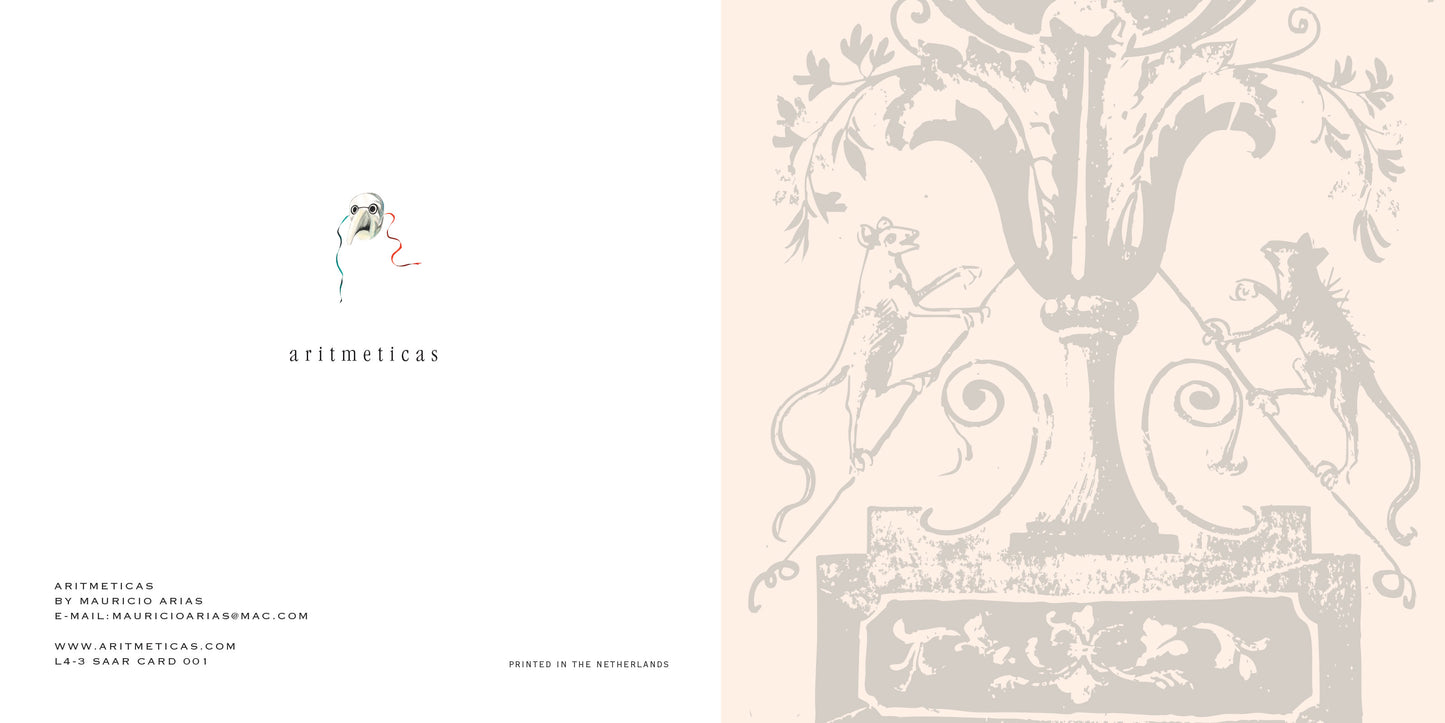 Aritmeticas Greeting Card "Saar Card 001" ~ designed by Mauricio Arias