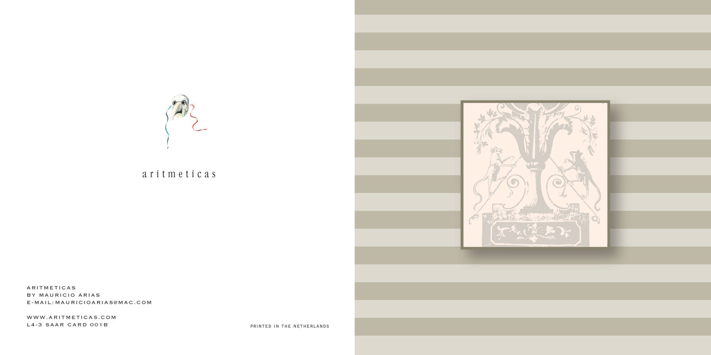 Aritmeticas Greeting Card "Saar Card 001B" ~ designed by Mauricio Arias