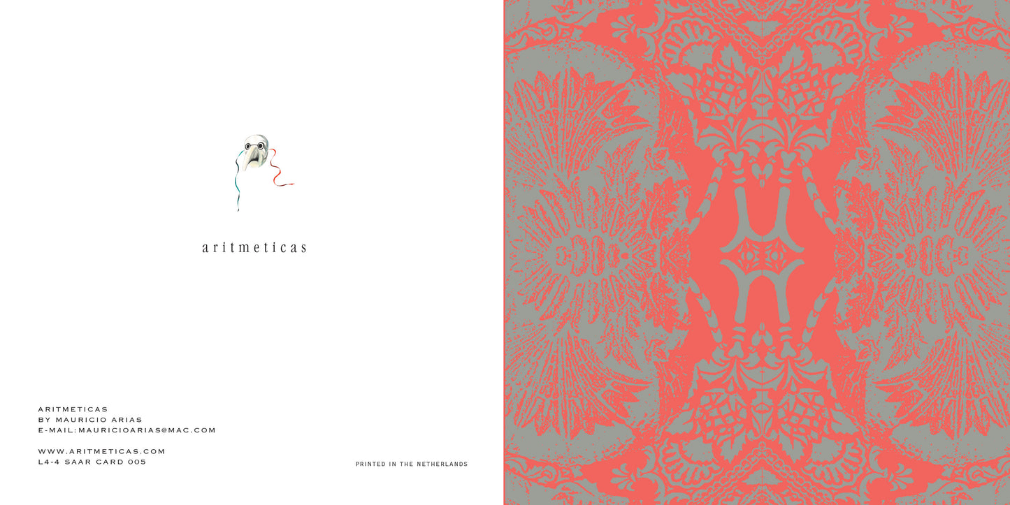 Aritmeticas Greeting Card "Saar Card 005" ~ designed by Mauricio Arias