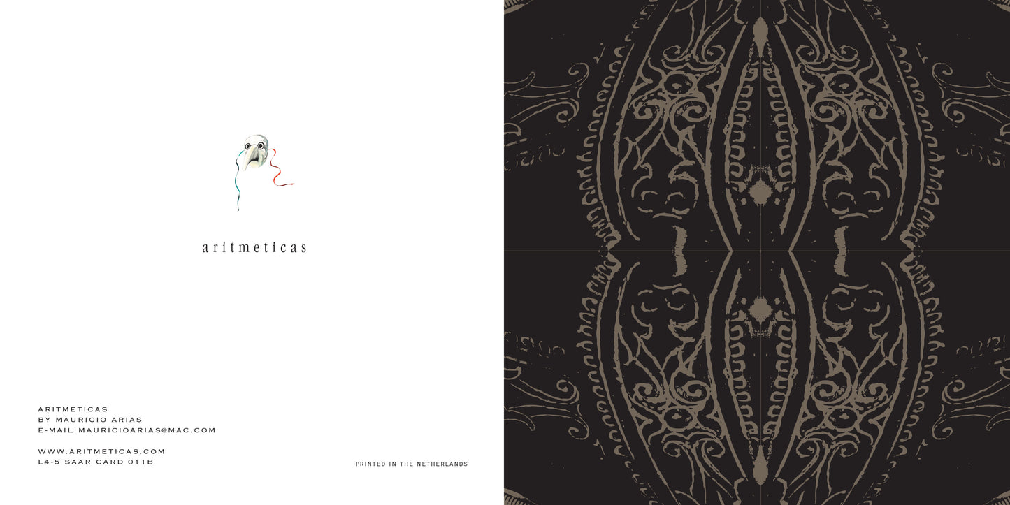 Aritmeticas Greeting Card "Saar Card 0011B" ~ designed by Mauricio Arias