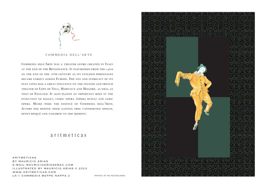 Aritmeticas Greeting Card "Beppe Nappa" ~ designed by Mauricio Arias