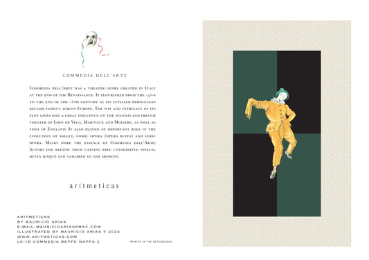 Aritmeticas Greeting Card "Beppe Nappa 2" ~ designed by Mauricio Arias