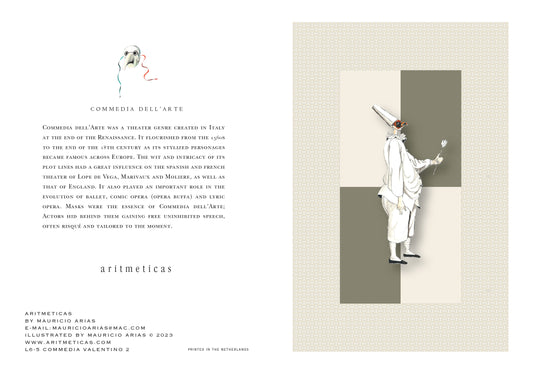 Aritmeticas Greeting Card "Valentino" ~ designed by Mauricio Arias