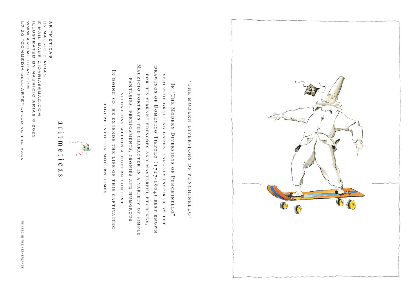 Aritmeticas Greeting Card "Shedding the mask" ~ designed by Mauricio Arias