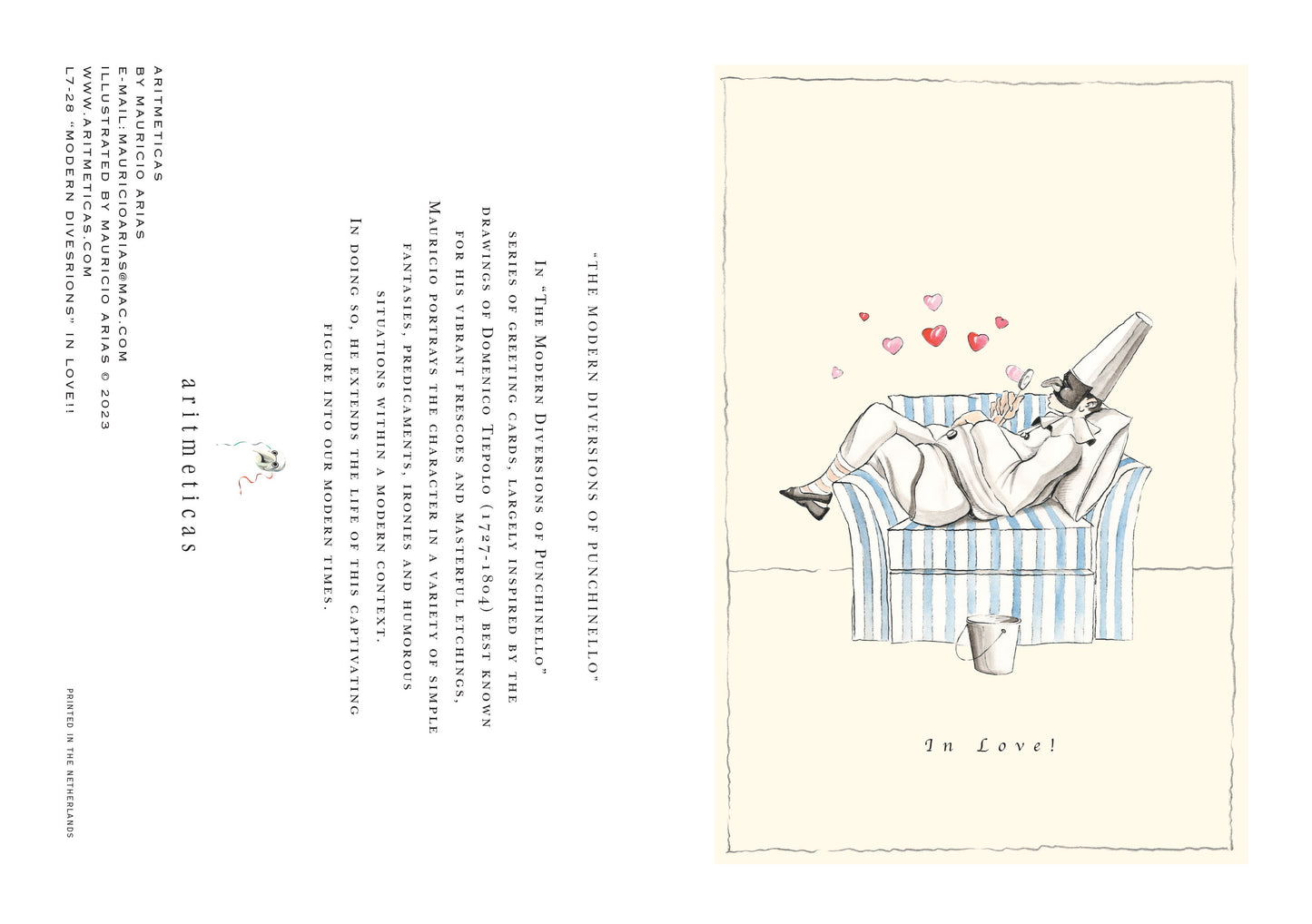 Aritmeticas Greeting Card "In Love " ~ designed by Mauricio Arias