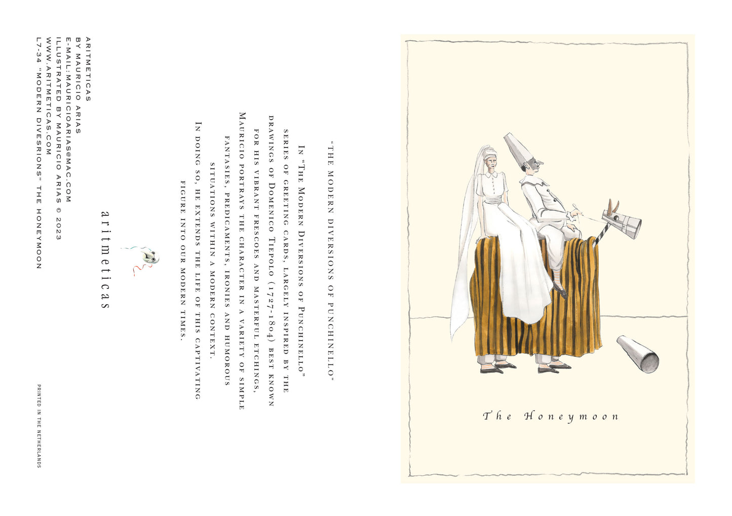 Aritmeticas Greeting Card The Honeymoon ~ designed by Mauricio Arias