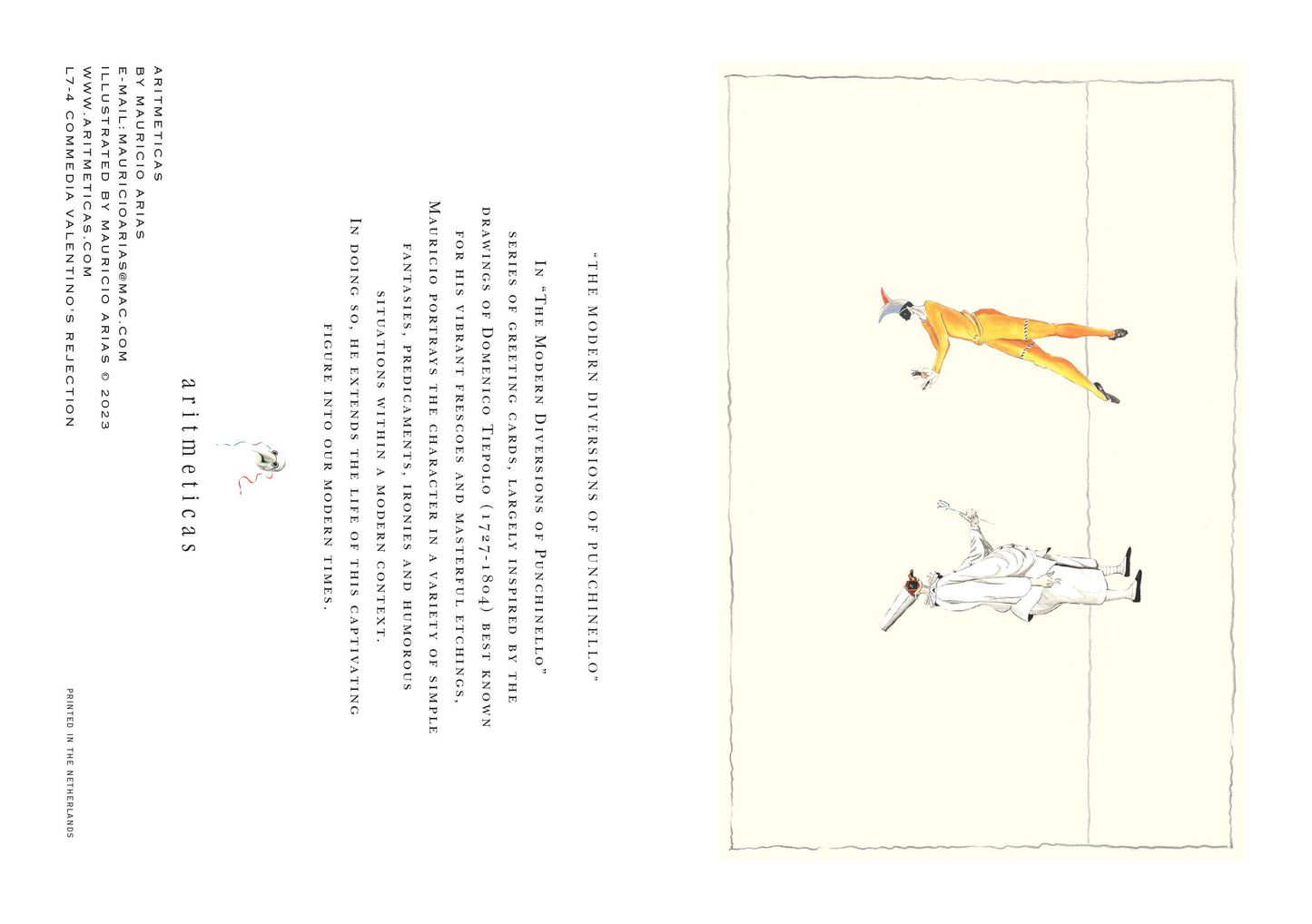 Aritmeticas Greeting Card "Valentino's Rejection" ~ designed by Mauricio Arias