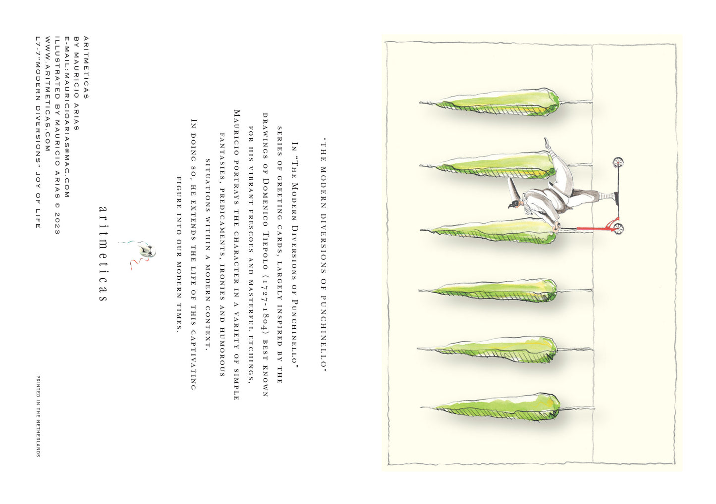 Aritmeticas Greeting Card "Joy of Life" ~ designed by Mauricio Arias