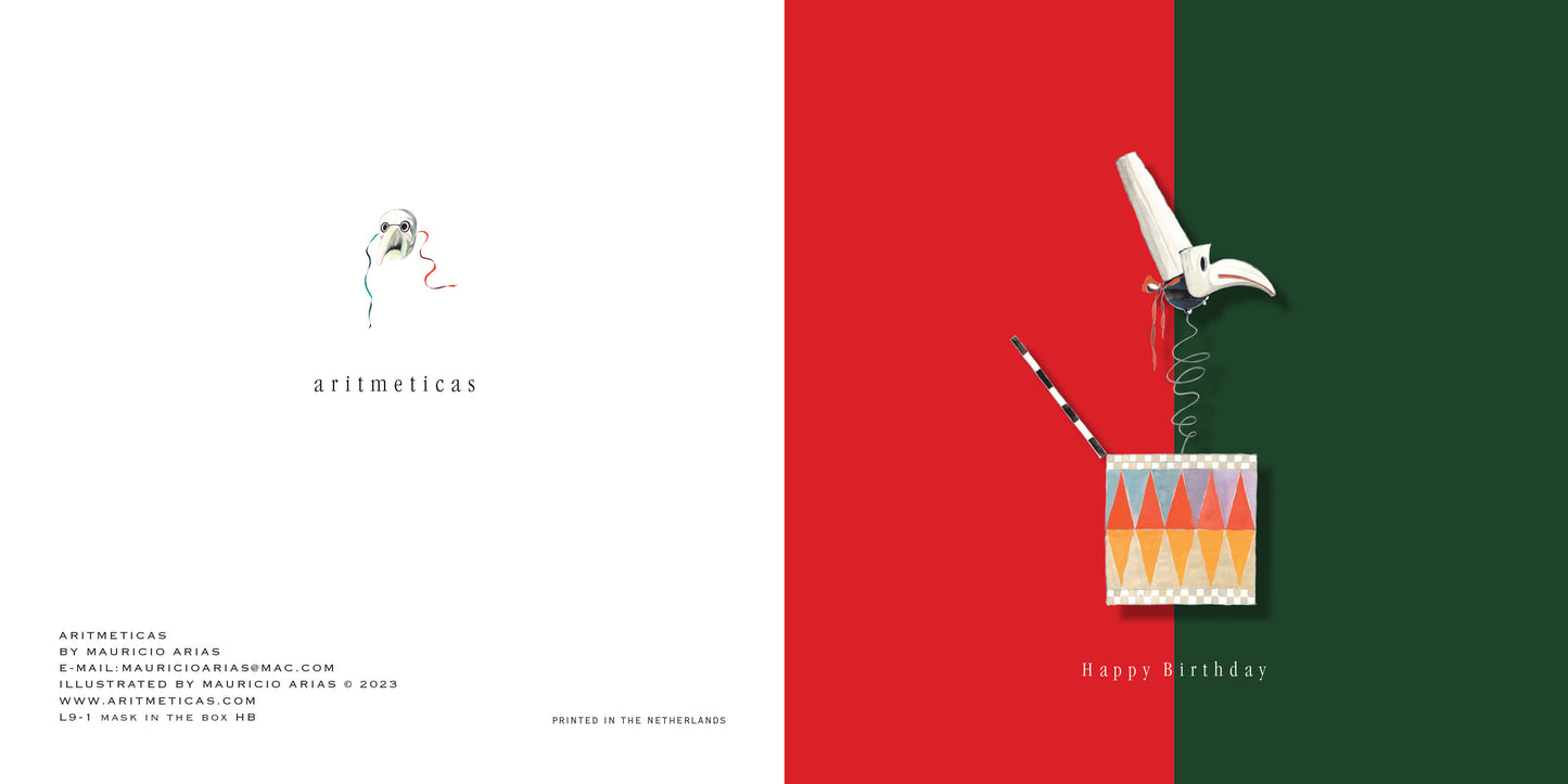 Aritmeticas Birthday Greeting Card designed by Mauricio Arias