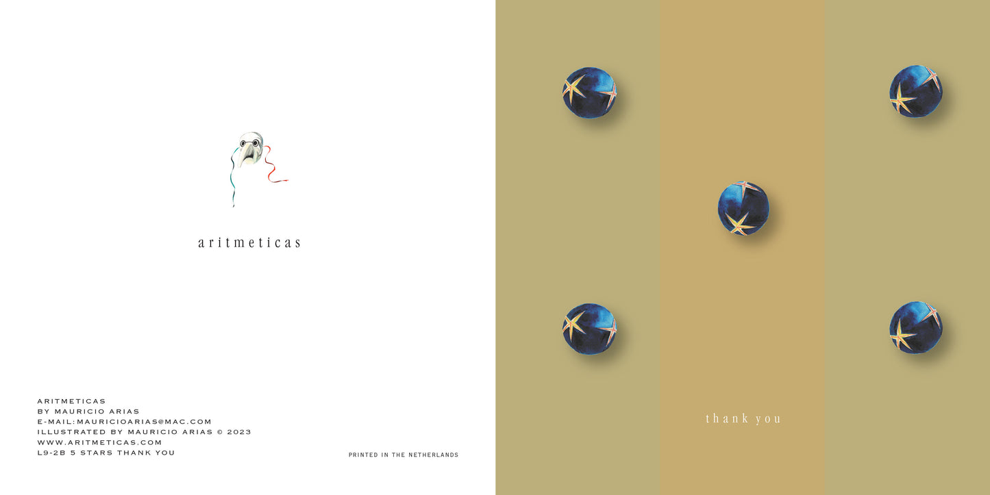 Aritmeticas Thank You Greeting Card designed by Mauricio Arias