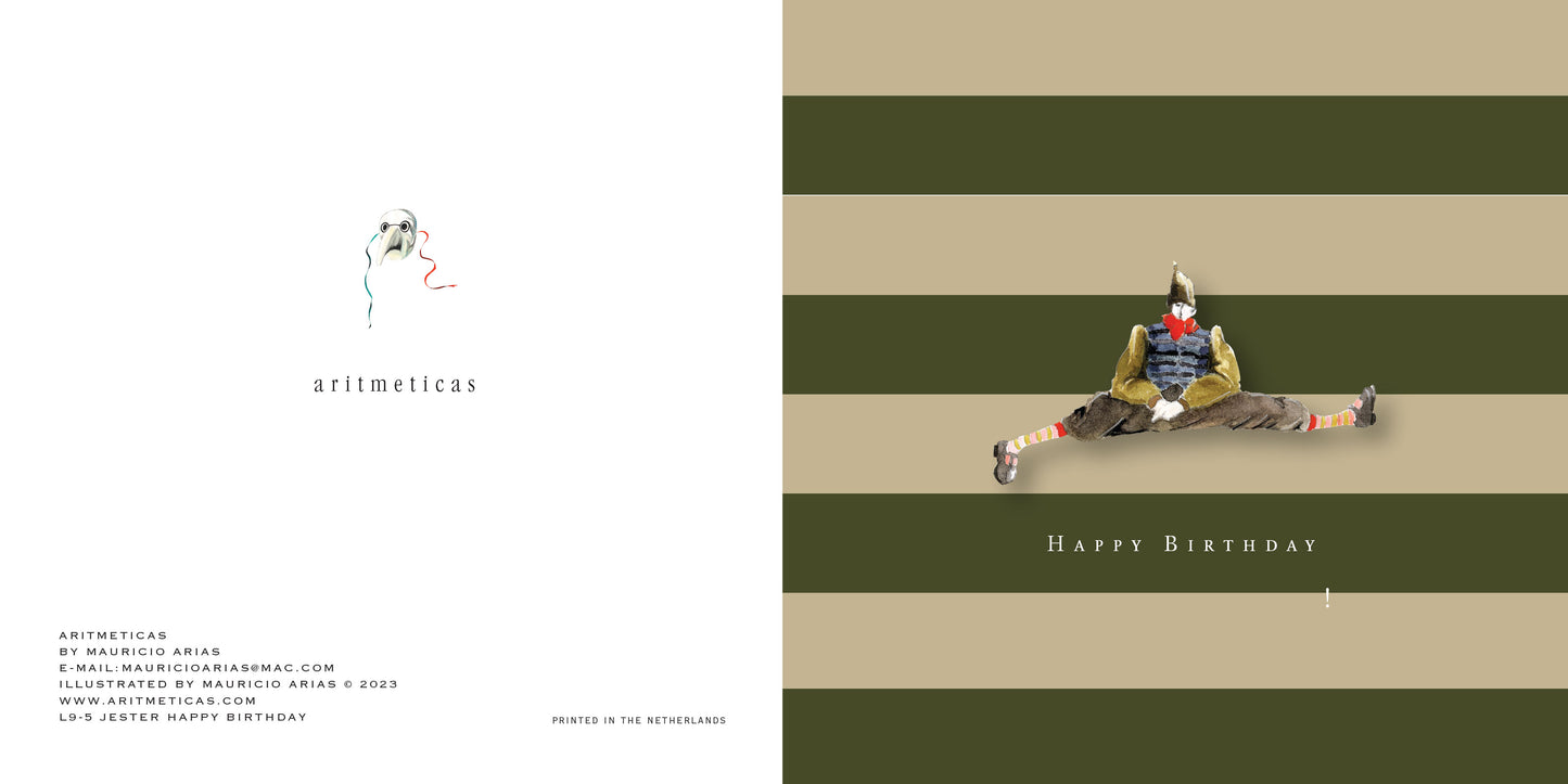 Aritmeticas Birthday Greeting Card designed by Mauricio Arias