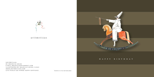 Aritmeticas Birthday Greeting Card designed by Mauricio Arias