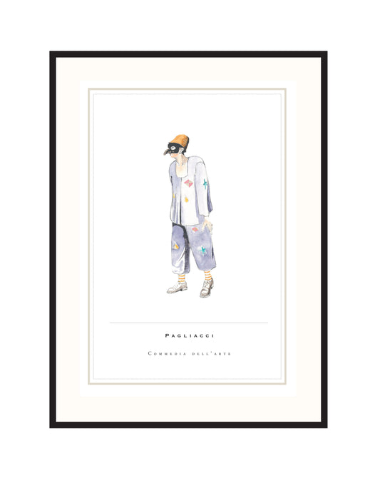 MATTED AND FRAMED PRINT 06-PAGLIACCI 2