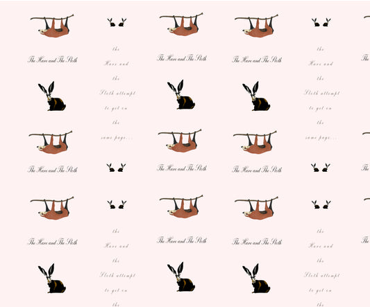 GIFT WRAP SHEETS | GW1-3 WHALE AND THE SLOTH | Pack of 25/50
