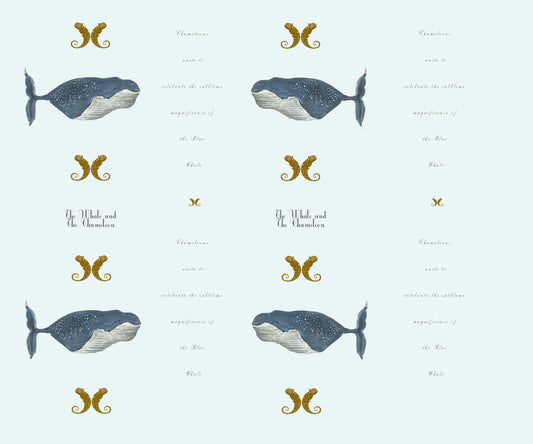 GIFT WRAP SHEETS | GW1-4 WHALE & CHAMALEON | Pack of 25/50