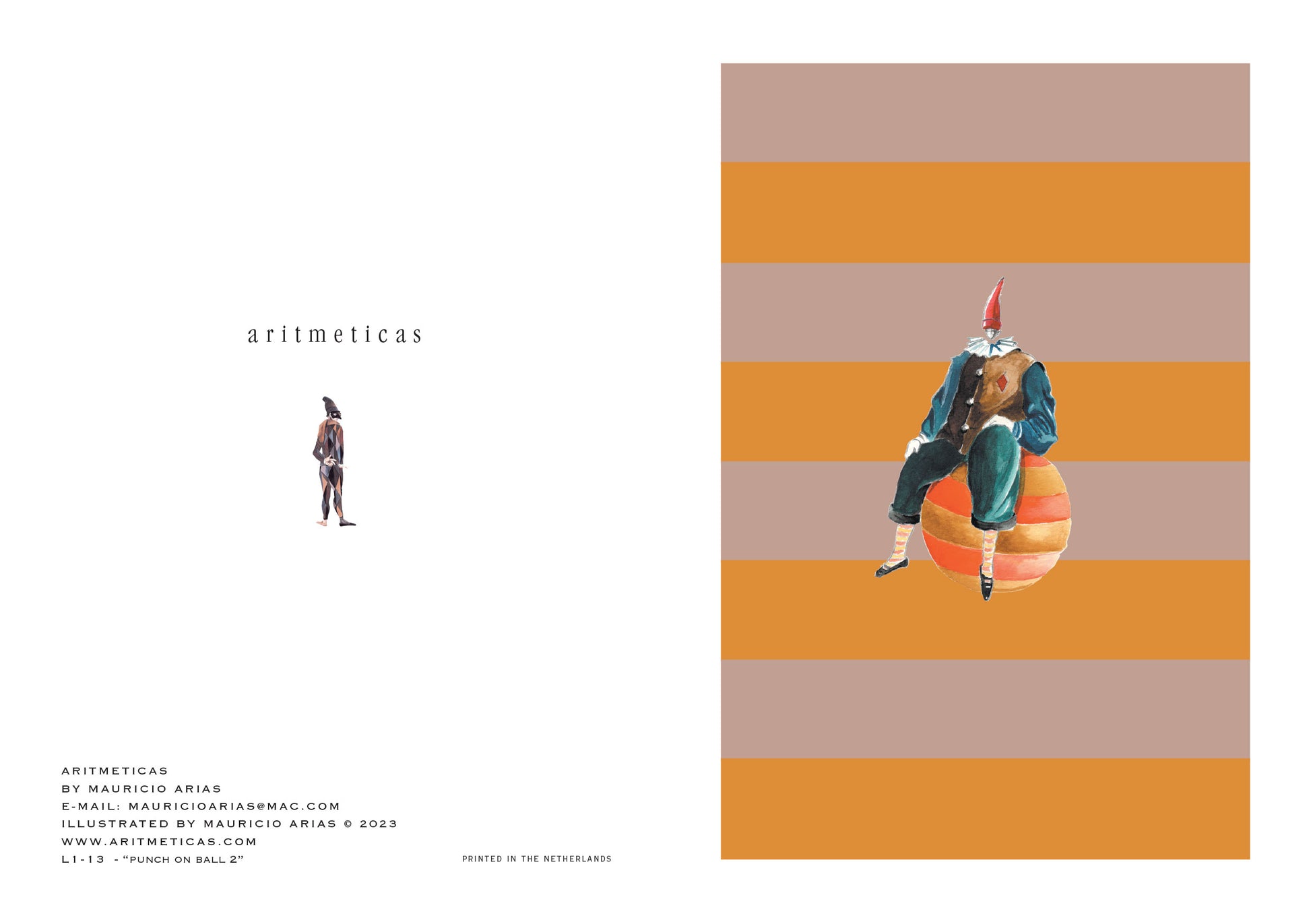 Aritmeticas Greeting Card "Punch on Ball 2~ designed by Mauricio Arias