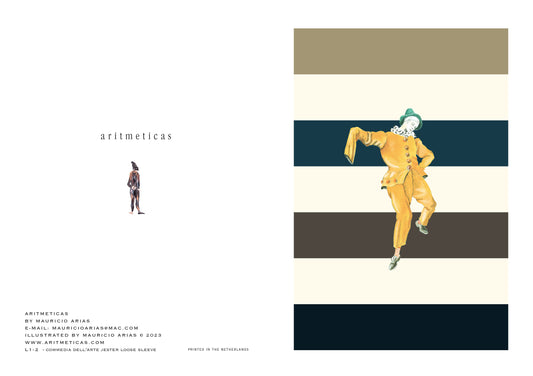 Aritmeticas Greeting Card "Jester loose Sleeve"~ designed by Mauricio Arias