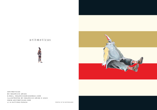 Aritmeticas Greeting Card "Sitting Punch"~ designed by Mauricio Arias