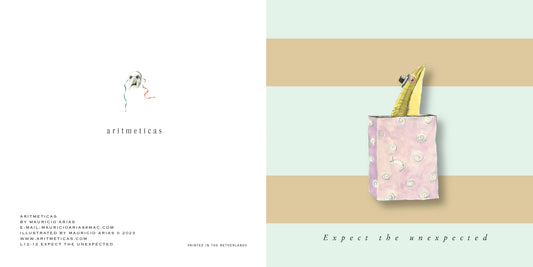 Aritmeticas Greeting Card "Expect the Unexpected" designed byMauricio Arias