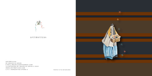 Aritmeticas Greeting Card "Harvesting Stars" designed by Mauricio Arias