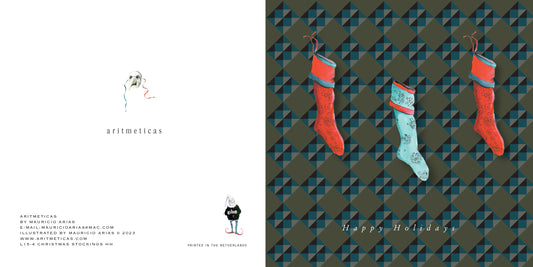 Aritmeticas Holiday Greeting Card designed by Mauricio Arias