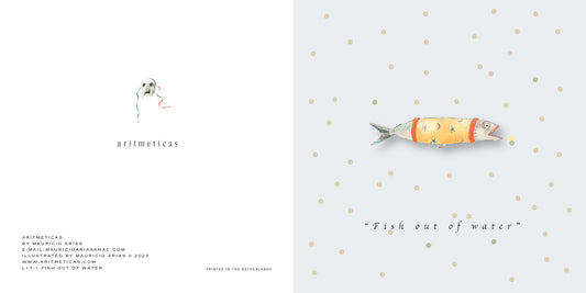 Aritmeticas Greeting Card " Fish out of Water" designed by :&nbsp; Mauricio Arias