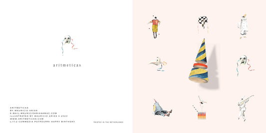 Aritmeticas Birthday Greeting Card designed by :&nbsp; Mauricio Arias