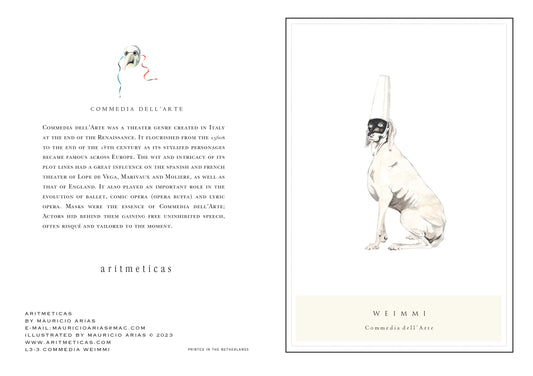 Aritmeticas Greeting Card "Weimmi" ~ designed by Mauricio Arias