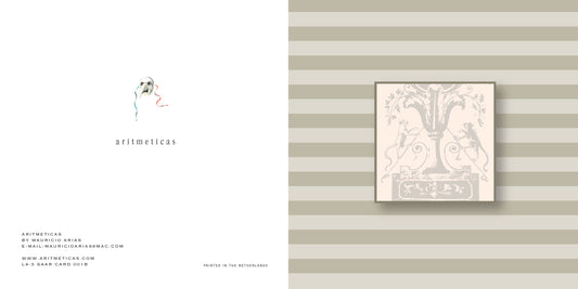 Aritmeticas Greeting Card "Saar Card 001B" ~ designed by Mauricio Arias