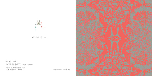 Aritmeticas Greeting Card "Saar Card 005" ~ designed by Mauricio Arias