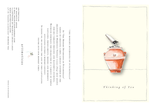 Aritmeticas Birthday Greeting Card "Thinking of you" ~ designed by Mauricio Arias